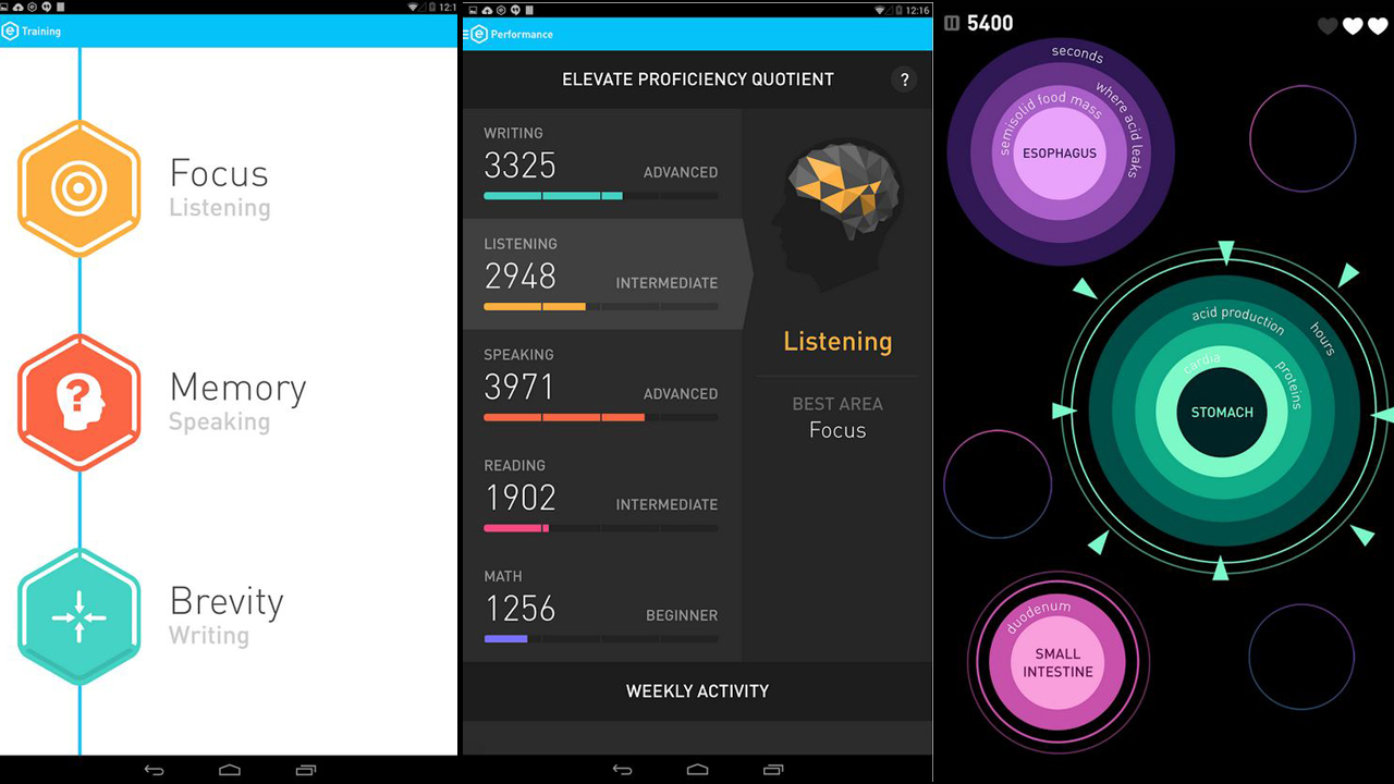 Juegos de memoria Elevate-Brain Training para Android